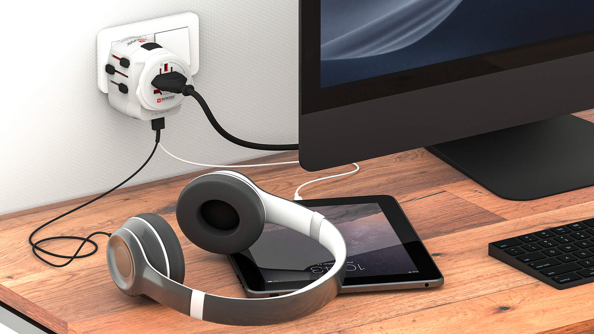 A travel adapter is at home anywhere in the world</span>